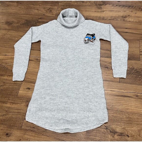 Kuhl Sienna Sweater Womens Small Knit Pullover Ribbed Cowl Neck Ash Gray - Picture 2 of 16